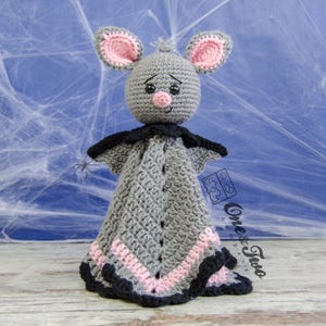 Patrón de manta de murciélago de crochet / Manta de seguridad Brook Amigurumi / Dou Dou de animales para Halloween / Descarga en PDF
