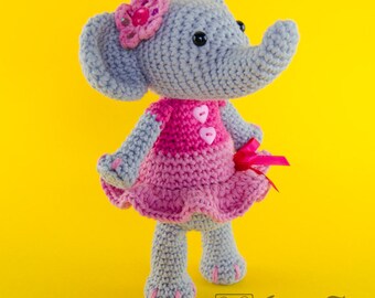 Amigurumi Pattern - Elephant PDF Crochet Pattern - Tutorial Digital Download DIY - Elephant Amigurumi - Plush Toy Animal - Handmade