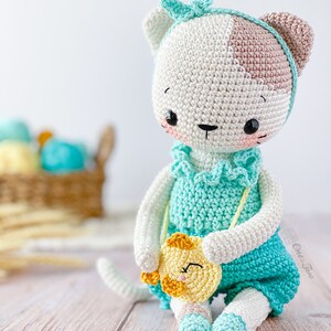 Amigurumi Pattern Cat PDF Crochet Pattern Tutorial Digital Download DIY Kora the Kitty Rag Doll Series Amigurumi Toy image 4