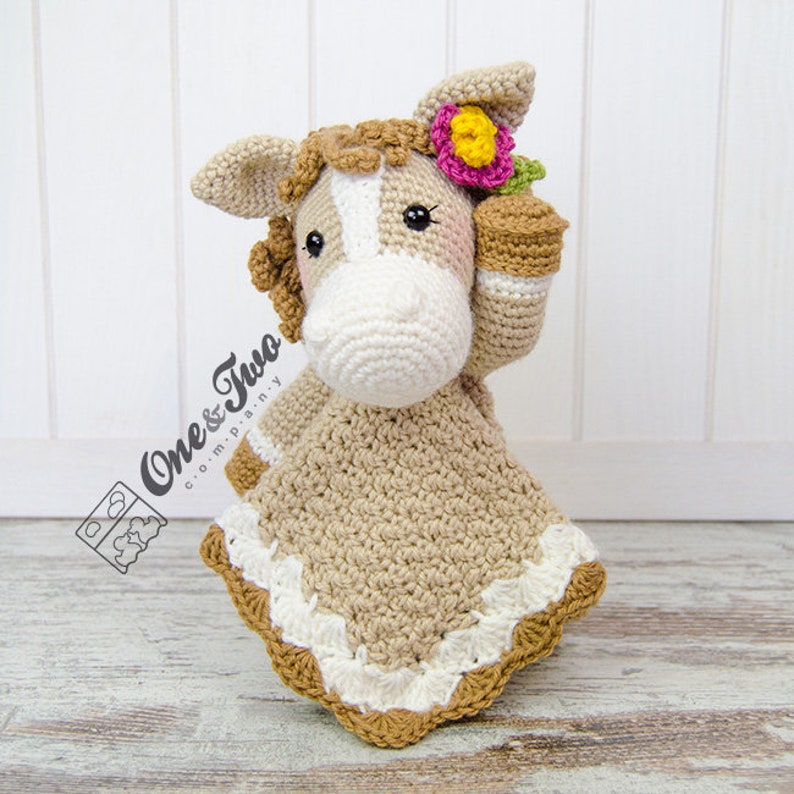 Lovey Crochet Pattern Horse PDF Security Blanket Tutorial Etsy