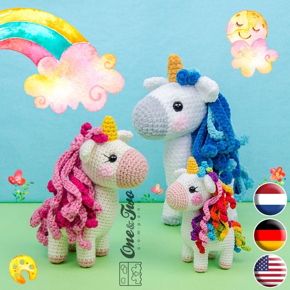 Amigurumi Pattern Unicorn PDF Crochet Pattern Tutorial Digital