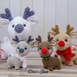 Crochet PATTERN Milo the Reindeer Amigurumi Quad Squad Series Soft Toy Winter Christmas Plushie Pattern image 6