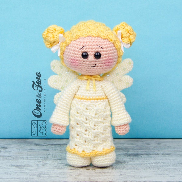 Amigurumi Pattern - Angel PDF Crochet Pattern - Tutorial Digital Download DIY - Annie the Angel Amigurumi - Plush Doll Handmade