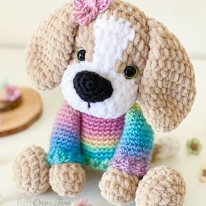 Crochet PATTERN Lucas the Beagle Amigurumi Plushie Pattern Soft Toy image 5