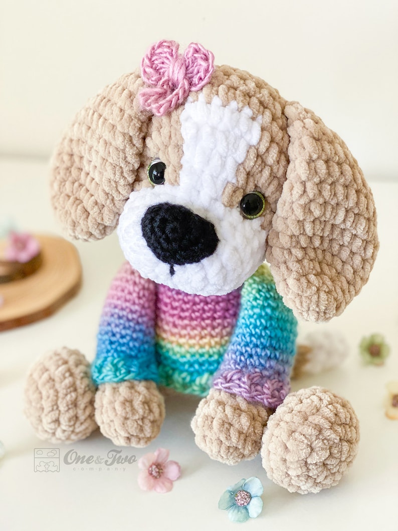 Crochet PATTERN Lucas the Beagle Amigurumi Plushie Pattern Soft Toy image 5