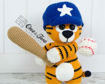 Amigurumi Pattern - Tiger PDF Crochet Pattern - Tutorial Digital Download DIY - Riley the Little Tiger "Little Explorer Serie"- Plush Animal