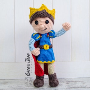 Patron Amigurumi Patron au crochet Prince PDF Tutoriel DIY en téléchargement numérique Prince Tristan Amigurumi Peluche pour poupée faite main image 2