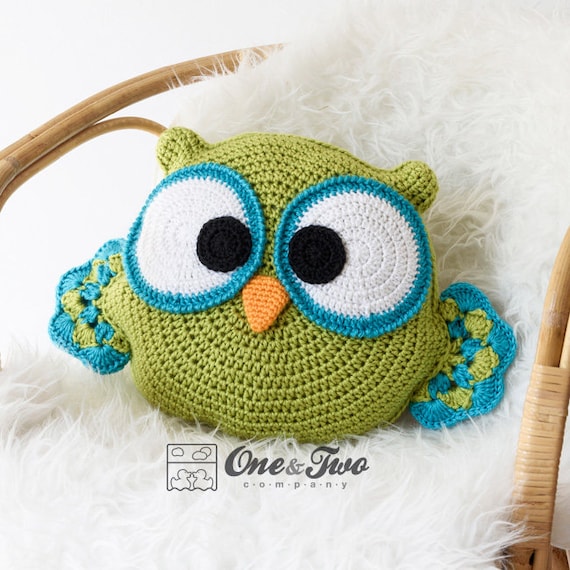Ollie the Owl Pillow PDF Crochet Pattern Instant Download Etsy España