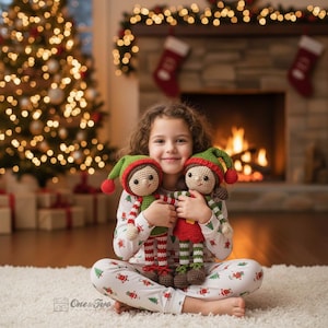 Elf Crochet Pattern · Christmas Doll Amigurumi · DIY Santa's helper · 2-in-1 · PDF Digital Tutorial