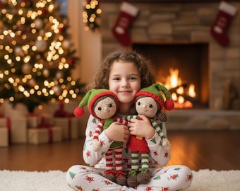 Elf Crochet Pattern · Christmas Doll Amigurumi · DIY Santa's helper · 2-in-1 · PDF Digital Tutorial