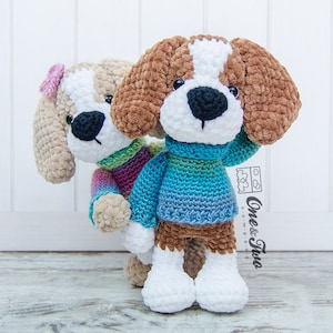 Crochet PATTERN Lucas the Beagle Amigurumi Plushie Pattern Soft Toy image 8