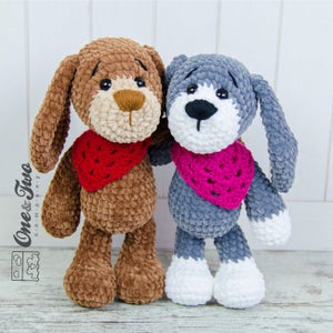 SCHEMA all'uncinetto - Joe il cucciolo di cane Amigurumi - Schema peluche - Peluche -
