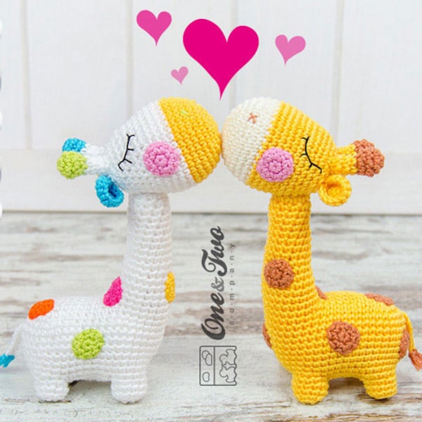 Patron Amigurumi - Girafe PDF Patron au crochet DIY - Tutoriel à téléchargement numérique - Bernie la girafe « Quad Squad Series »