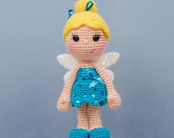 Amigurumi Pattern - Fairy PDF Crochet Pattern - Tutorial Digital Download DIY - Ella the Fairy Amigurumi - Plush toy - Make your self
