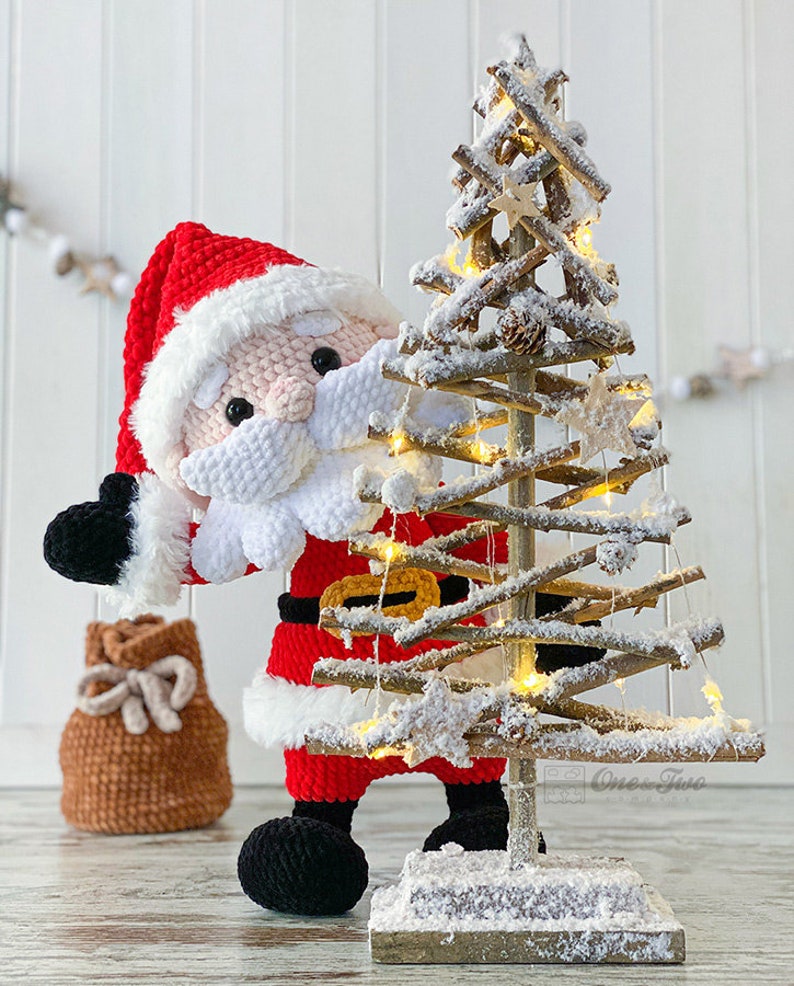 Crochet PATTERN Noel the Santa Amigurumi Soft Toy Christmas Plushie Pattern image 7