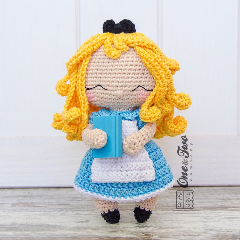 Amigurumi Pattern Girl PDF Crochet Pattern Tutorial Digital Download DIY Alice in Wonderland Amigurumi Toy image 2