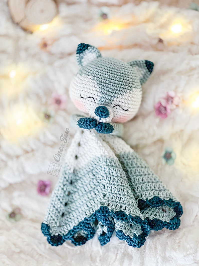 Lovey Crochet Pattern Fox PDF Security Blanket Tutorial Digital Download DIY Remy the Fox Minilovey Dou Dou Baby Toy image 5