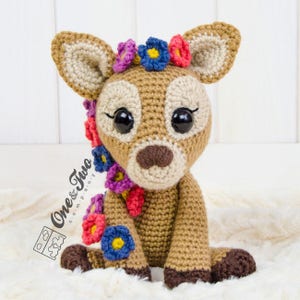 Amigurumi Pattern - Fawn PDF Crochet Pattern - Tutorial Digital Download DIY - Meadow the Sweet Fawn - Make Your Self - Plush Toy - Handmade