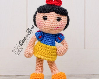 Snow White Crochet Pattern · Princess Doll Amigurumi · DIY Disney Toy · PDF Digital Tutorial
