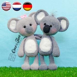 Amigurumi Pattern - Koala PDF Crochet Pattern - Tutorial Digital Download DIY - Kira the Koala Amigurumi - Snuggle Toy - Plush Animal Toy