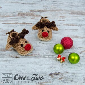 Reindeer Booties PDF Crochet Pattern Baby sizes 0-3, 3-6, 6-12 months Shoes Baby Newborn Slippers image 3