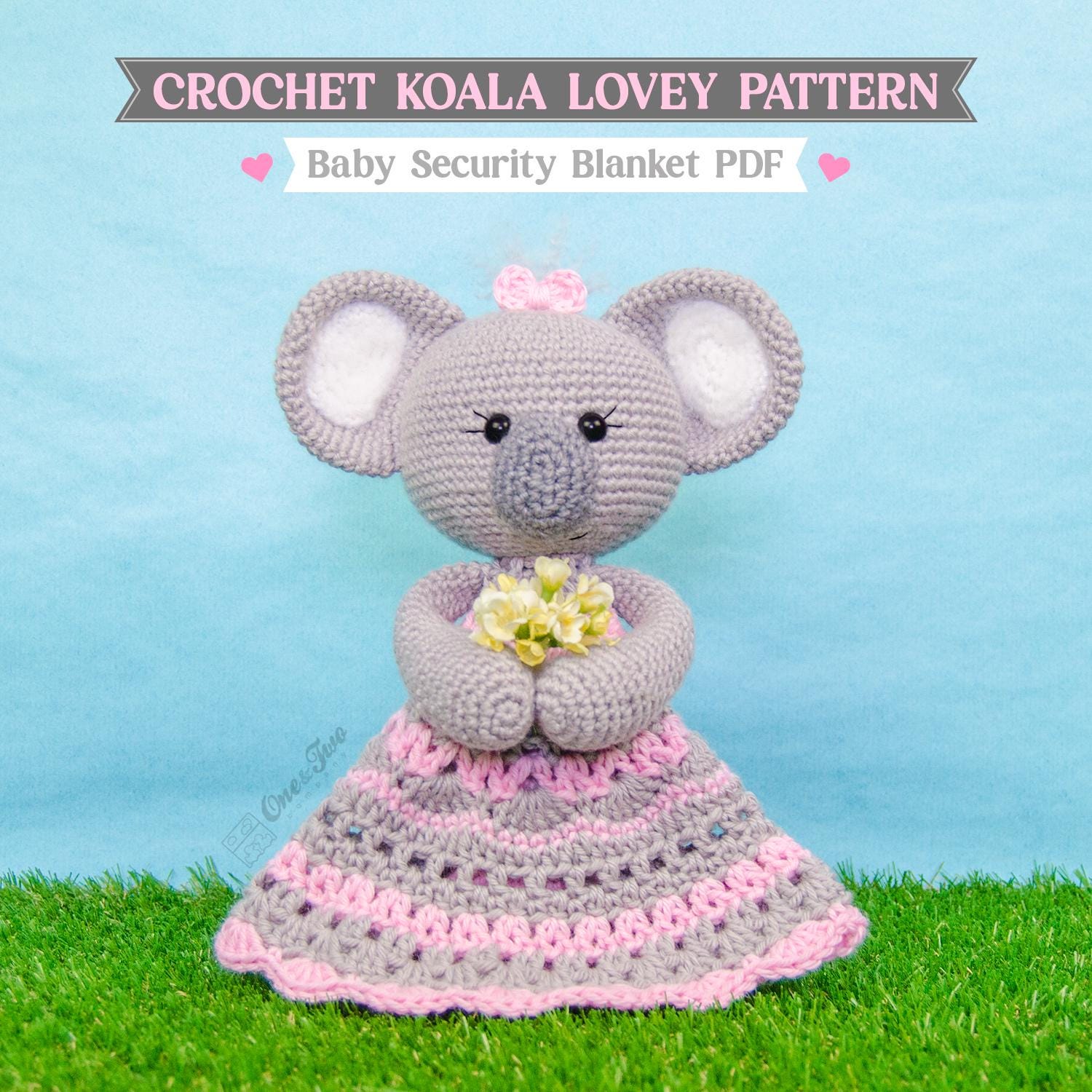 40 Koala Crochet Patterns for Amigurumi, Hats, Loveys, and Nursery Decor 31 Crochet Koala Lovey