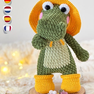 Crochet PATTERN - Cameron the Crocodile Amigurumi - Plushie Pattern - Soft Toy