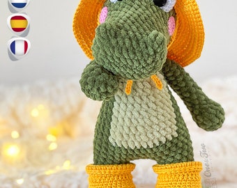 Crochet PATTERN - Cameron the Crocodile Amigurumi - Plushie Pattern - Soft Toy