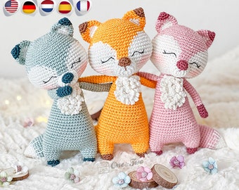 Amigurumi Pattern - Fox PDF Crochet Pattern - Tutorial Digital Download DIY - Remy the Fox Amigurumi - Toy