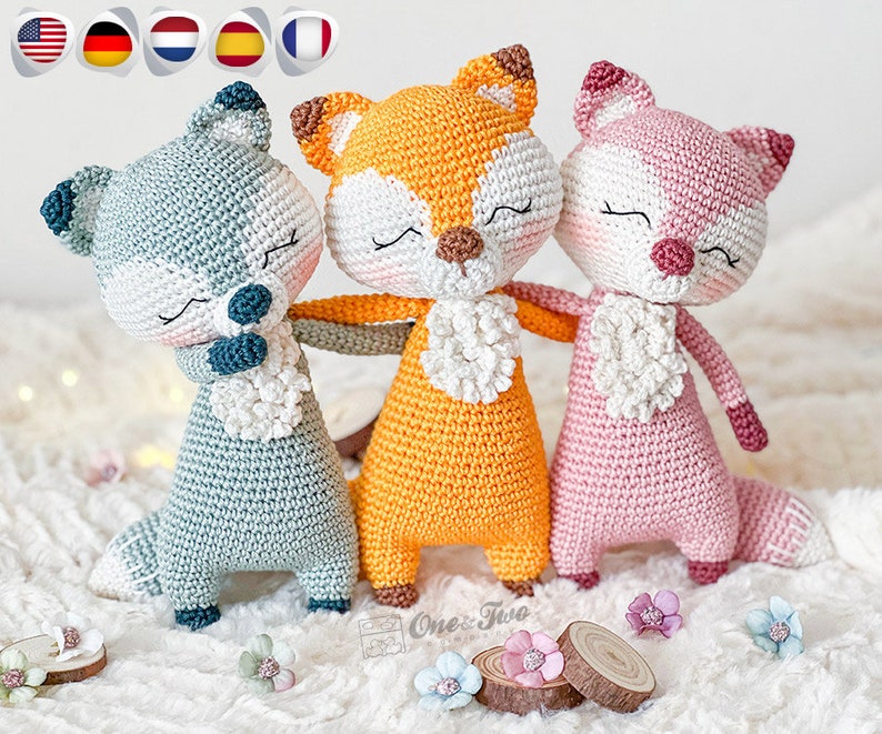 Amigurumi Pattern Fox PDF Crochet Pattern Tutorial Digital Download DIY Remy the Fox Amigurumi Toy image 1