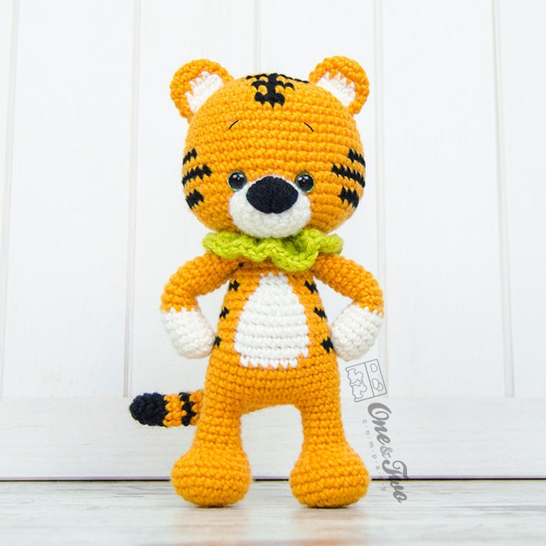 Amigurumi Pattern Tiger PDF Crochet Pattern Tutorial Digital Download DIY Denver the Tiger Amigurumi Toy image 6