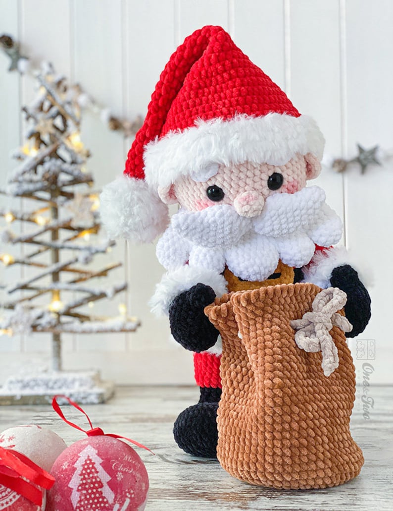 Crochet PATTERN Noel the Santa Amigurumi Soft Toy Christmas Plushie Pattern image 4