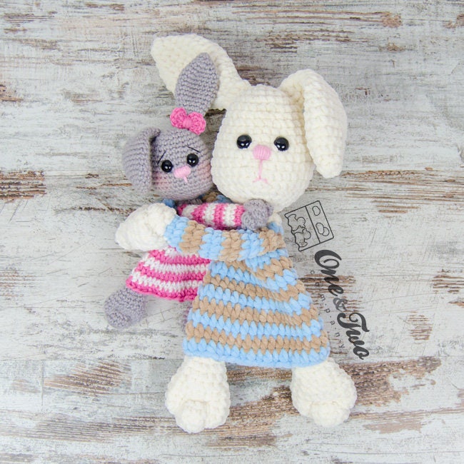 40 Bunny Lovey Crochet Patterns for Sweet Baby Gifts and Nursery Keepsakes 29 Bunny Lovey Crochet Pattern Plushie Security Blanket