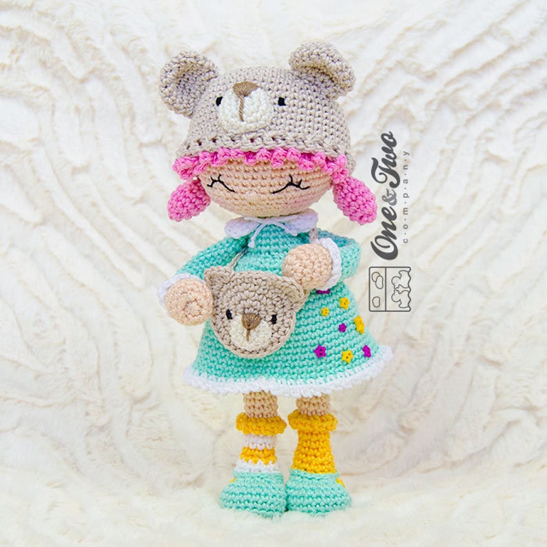 Amigurumi Pattern Doll PDF Crochet Pattern Tutorial Digital Download DIY Joy the Teddy Bear Dolly Amigurumi Toy image 3