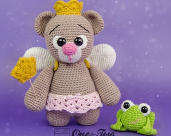 Amigurumi Pattern - Bear PDF Crochet Pattern - Tutorial Digital Download DIY - Bella the Little Teddy Bear "Little Explorer Series" - Plush