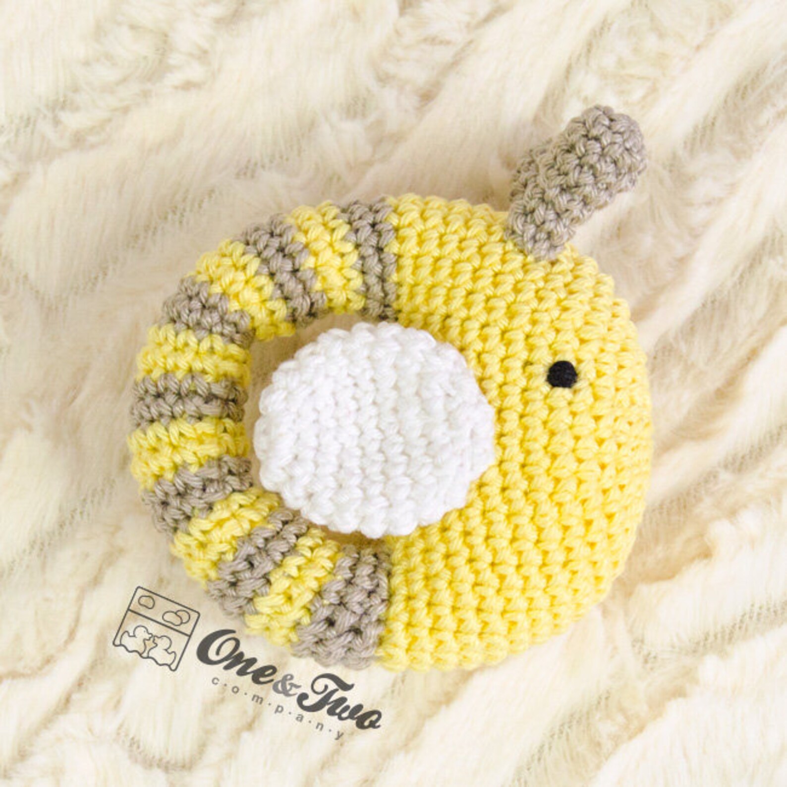 Crochet Pattern Bee PDF Rattle Crochet Pattern Tutorial Digital ...