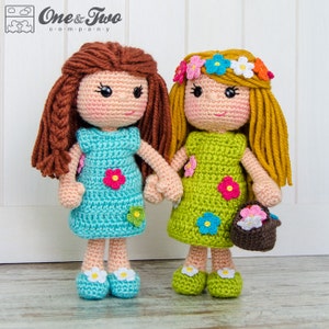 Amigurumi Pattern - Doll PDF Crochet Pattern - Tutorial Digital Download DIY - Daisy the Spring Girl Amigurumi - Plush Doll Toy - Handmade