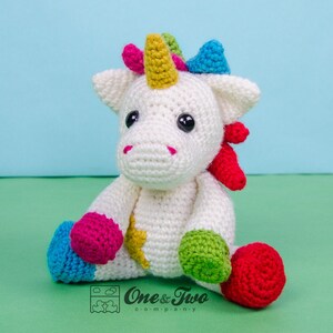 Unicorn Crochet Pattern · Rainbow Animal Amigurumi · DIY ·  PDF Digital Download