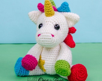 Amigurumi Pattern - Unicorn PDF Crochet Pattern - Tutorial Digital Download DIY - Nuru the Unicorn Amigurumi - Plush Toy - Handmade Gift
