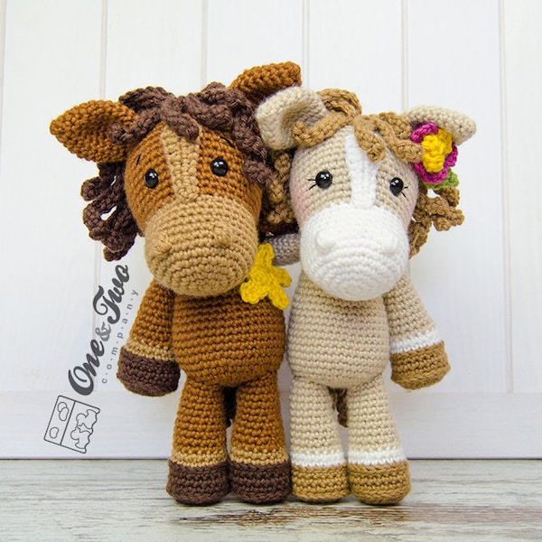 Patron Amigurumi - Cheval PDF au crochet - Tutoriel DIY en téléchargement numérique - Haley le cheval Amigurumi - Peluche cadeau - Poupée faite main