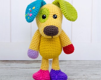 Amigurumi Pattern - Dog PDF Crochet Pattern - Tutorial Digital Download DIY - Scrappy the Happy Puppy Amigurumi - Plush toy