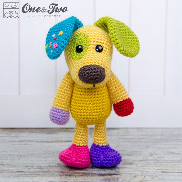 Amigurumi Pattern - Dog PDF Crochet Pattern - Tutorial Digital Download DIY - Scrappy the Happy Puppy Amigurumi - Plush toy
