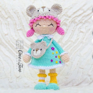 Amigurumi Pattern Doll PDF Crochet Pattern Tutorial Digital Download DIY Joy the Teddy Bear Dolly Amigurumi Toy image 2