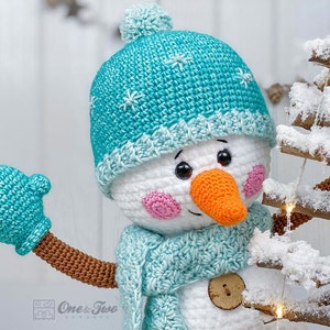 Crochet PATTERN Sky the Happy Snowman Amigurumi Plushie Pattern Soft Toy image 7