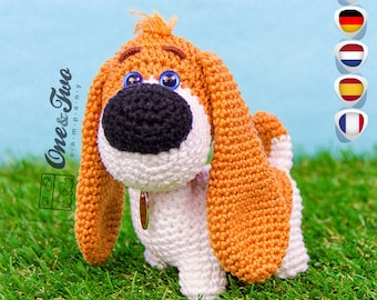 Amigurumi Pattern - Dog PDF Crochet Pattern - Tutorial Digital Download DIY - Rusty the Puppy "Quad Squad Series" - Toy