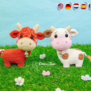 Crochet Amigurumi Pattern | Penelope the Cow | PDF Digital Download