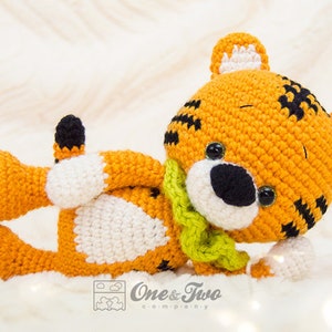 Amigurumi Pattern Tiger PDF Crochet Pattern Tutorial Digital Download DIY Denver the Tiger Amigurumi Toy image 2