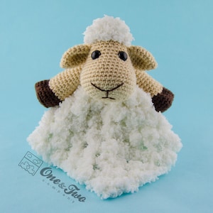 Sheep Lovey Crochet Pattern · Lamb Security Blanket Plushie Amigurumi · Snuggler Cuddler · Doudou · PDF Tutorial