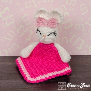 Lovey Crochet Pattern - Bunny PDF Security Blanket - Tutorial Digital Download DIY - Olivia the Bunny Lovey - Dou Dou - Baby Toy