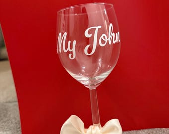 Personalised Name Wine Glass